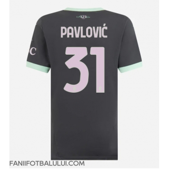 AC Milan Strahinja Pavlovic #31 Tricou Fotbal Replică 2024-25 Femei Treilea
